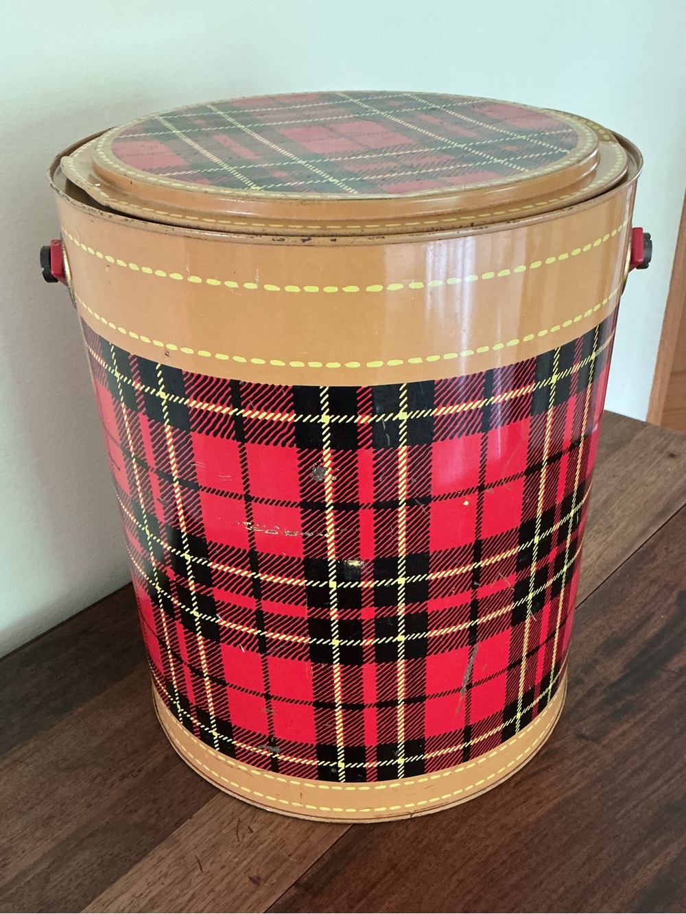 Vintage Red Plaid Cooler - The Skotch Kooler by Hamilton - Picture 3 of 9